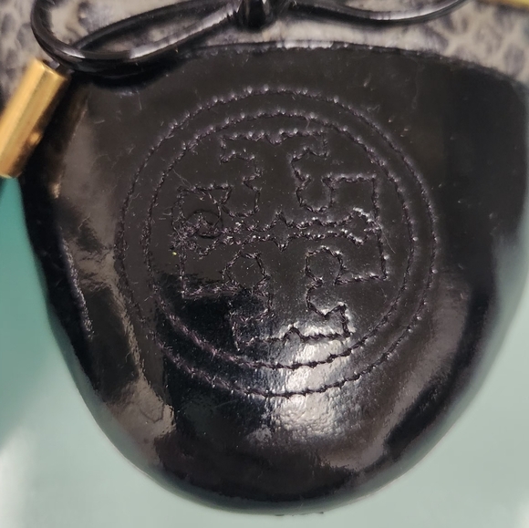 Tory Burch Black and Gray Flats - Picture 7 of 11